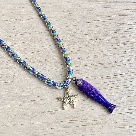 COLAR VERÃO PEIXE E ESTRELA