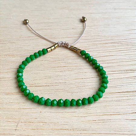 Pulseira Seleção Cristal Verde