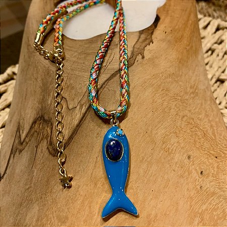 COLAR VERÃO PEIXE ESMALTADO