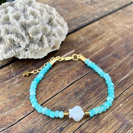 PULSEIRA JADE CONCHA MADREPÉROLA