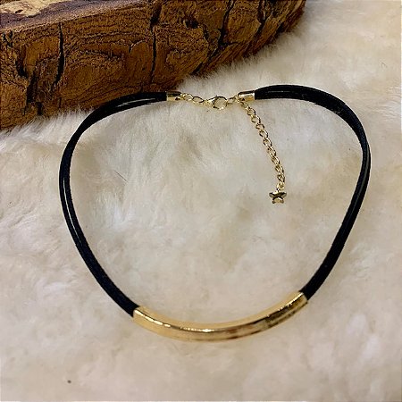 COLAR CHOKER SLYN DOURADO