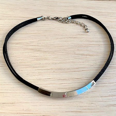 COLAR CHOKER SLYN PRATEADO