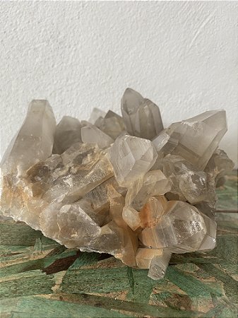 Drusa de Cristal  com Pontas Lemurianas