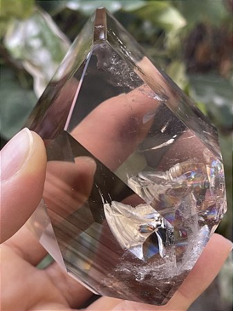 Quartzo Fumê com Arco-íris