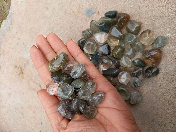 Mix de Cristal de quartzo Rolado-  200g 500g 1000kg