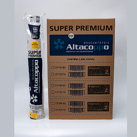 COPO DESCARTAVEL 180ML C/ 2500UN - ALTACOPO