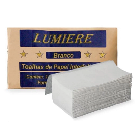 Papel Interfolha 22x21 C/1000 - Lumiere promoção c/10