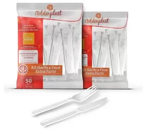 KIT GARFO/FACA C/400UN GOLDEN