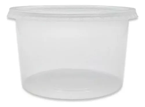KIT POTE REDONDO 1000ML TR PP 25UN ULTRA