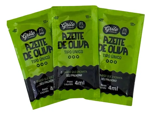 AZEITE SACHE DE OLIVA VIRGEM 204UN X 4ML  - GRILO