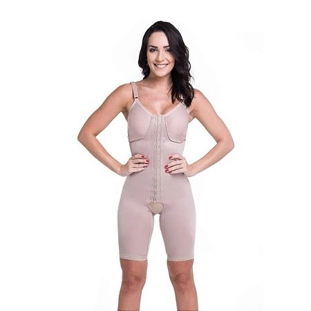 Modelador short com alça e fecho frontal PP