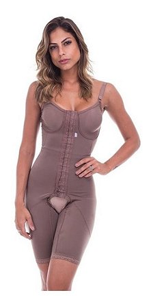 Modelador short com alça e fecho frontal