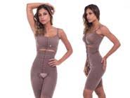 Modelador subdividido, short e fecho frontal