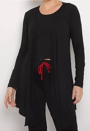 Conjunto Regata e Ponche Preto