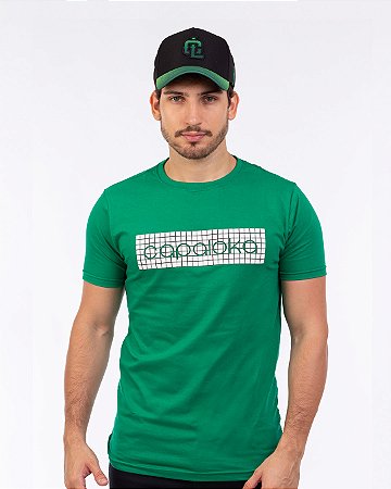 Camiseta verde capa loka quadriculado