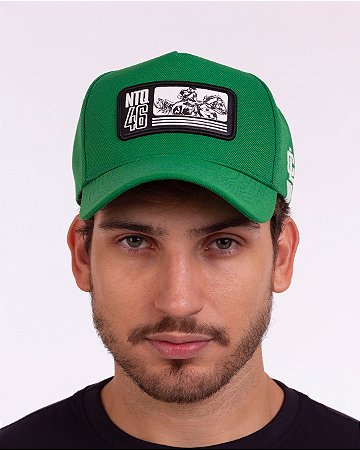 Boné verde logo capa loka Nathan Queiroz