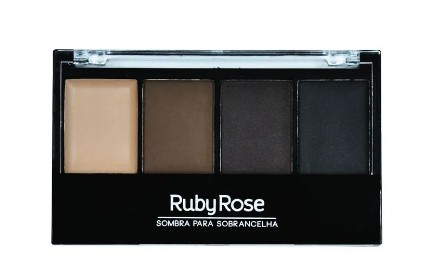 Paleta Para Sobrancelha - 1 Primer e 3 Sombras para Sobrancelhas- Rubyrose