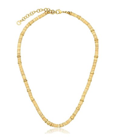 Colar de pastilhas ouro 18K - escolha a cor