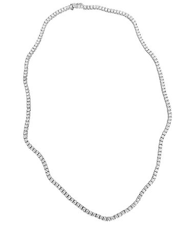 Colar riviera cristal prata 925 com ródio - 2mm