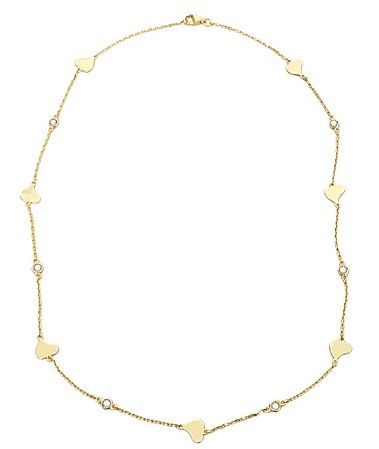 Choker dots corações em prata com ouro 18K