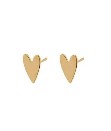 Brinco heart ouro 18K