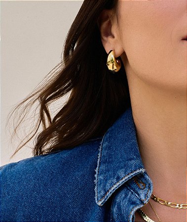 Brinco Hailey ouro 18K