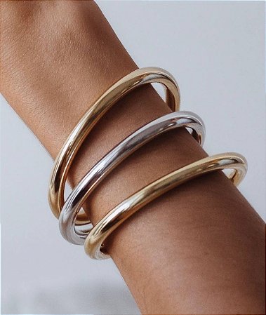 Bracelete Bold em ródio