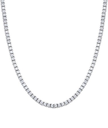 Colar riviera cristal prata 925 com ródio