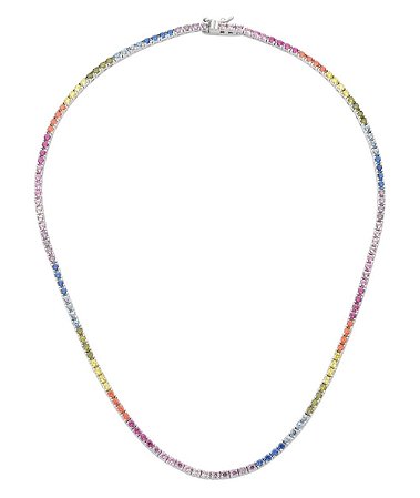 Choker riviera rainbow prata 925 com ródio