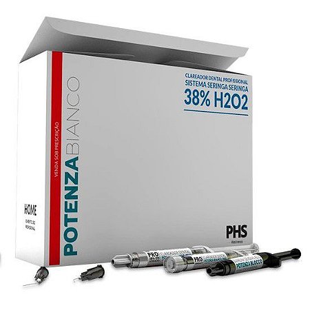 Clareador 38% Kit 1pac Hidrogenio Potenza Bianco PRO PHS