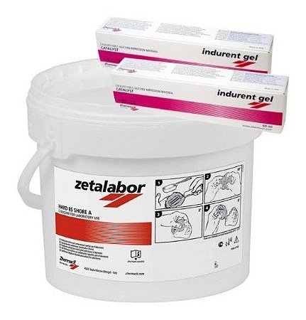 Silicone Zetalabor Muralha Normal 5kg + 2 Indurent Zhermack