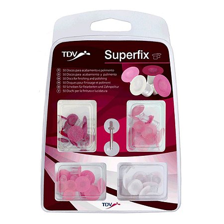 Disco de Lixa Superfix Sortido Kit C/50un c/ Mandril TDV