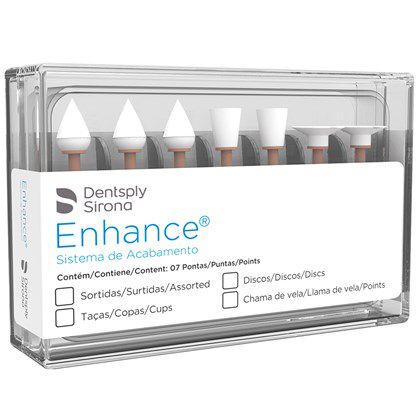 Kit Polidor Resina Oxido Aluminio C/7un Enhance Dentsply