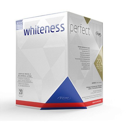 Clareador Whiteness Perfect 22% com 50 Seringas - FGM