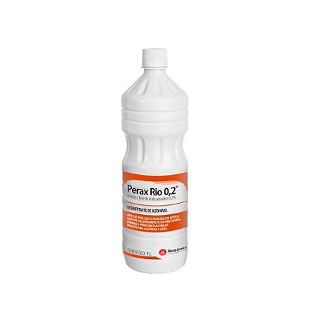 Acido Peracetic Perax 0,2% Desinfetante C/1lt Rioquimica