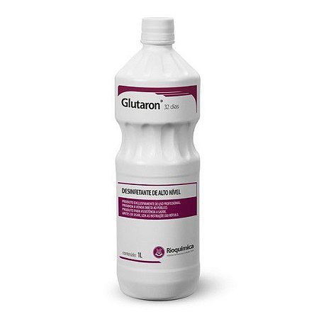 Desinfetante Glutaron 2,2% 32 Dias C/1Lt - Rioquimica