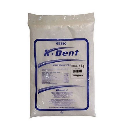 Gesso Tipo II Comum 1kg - Kdent