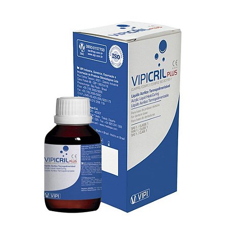 Resina Acrilica Termo Vipi Cril Plus C/250ml - VIPI