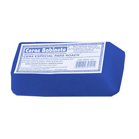Cera Bloco Roach Azul 200gr - Babinete