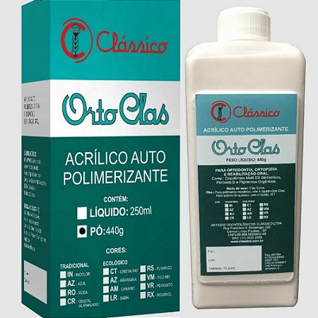 Resina Acrílica Orto Class C/440gr - Clássico