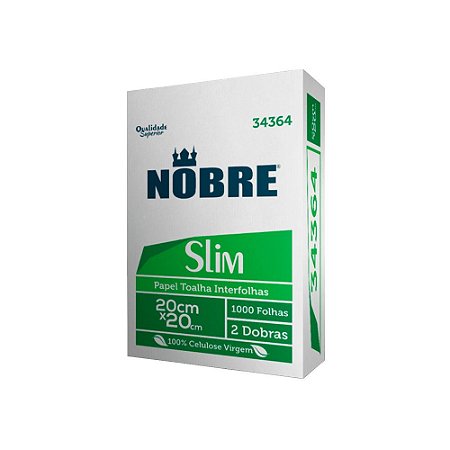 Papel Toalha Interfolha 2 Dobras Slim - Nobre