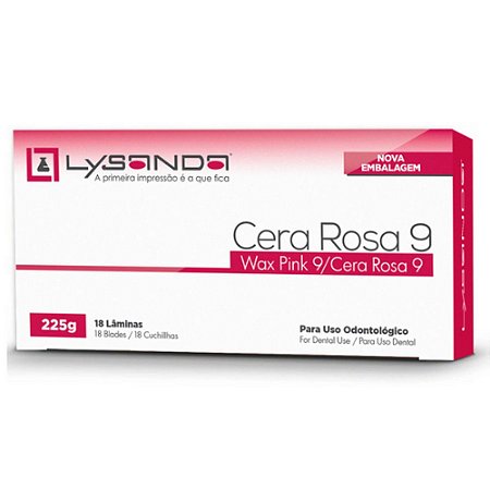 Cera Rosa 9 com 180 laminas - Lysanda