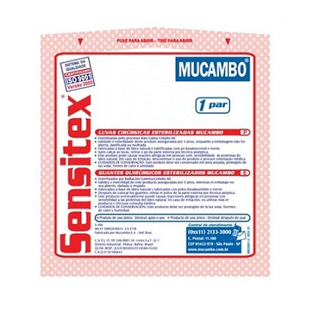 Luva Cirurgica Esteril Sensitex C/1par - Mucambo