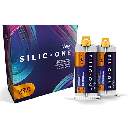Silicone Adição Light 2x50ml +6 Pontas Silic-One FGM