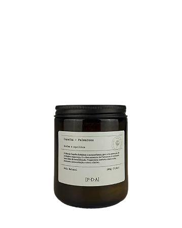 Vela Natural | Copaíba + Palmarosa | 200g