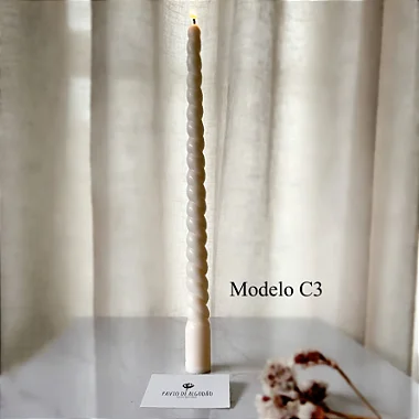 Vela Natural | Castiçal | Modelo C3