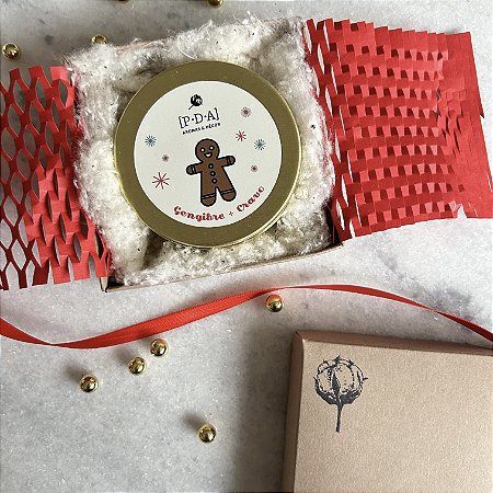 Vela Natural | Especial Natal | Gengibre + Cravo