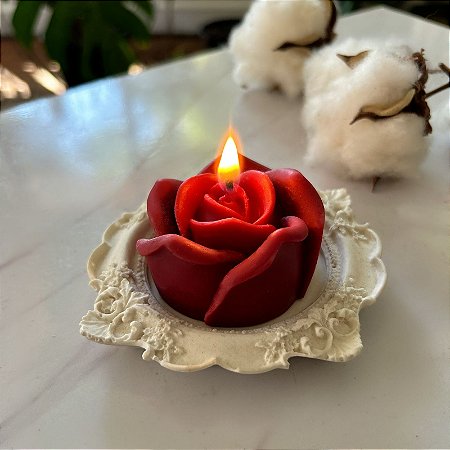 Kit Presente | Rosa + Porta Vela Vintage