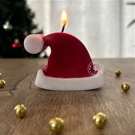 Vela Natural | Gorro Papai Noel