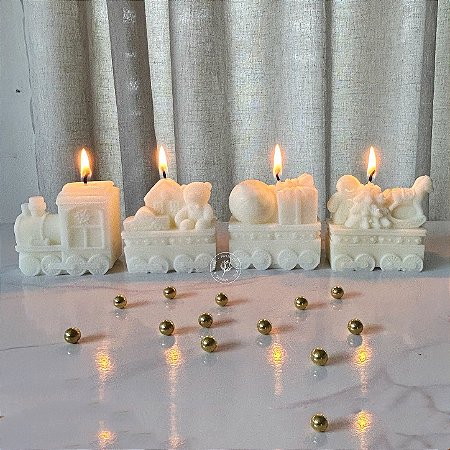 Vela Natural | Trenzinho de Natal